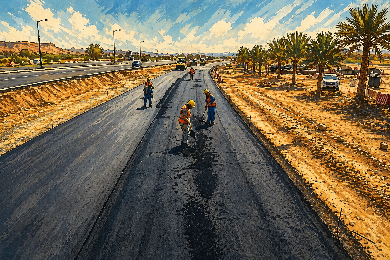 Image of 75.2% Completion Achieved on Gas Roundabout–Bilad Sur Road Dualisation Project