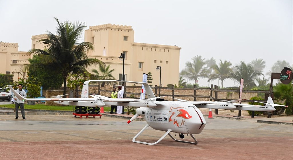 Image of Phase Two of “Sky Bridge” Launched to Transport Medical Supplies by Drones to Al Hallaniyat Islands